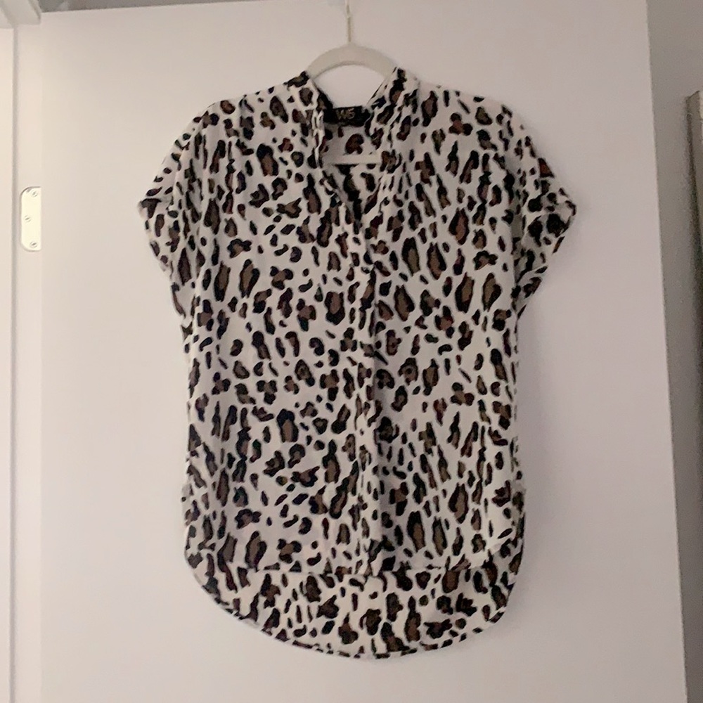Short Sleeve Cheetah Top